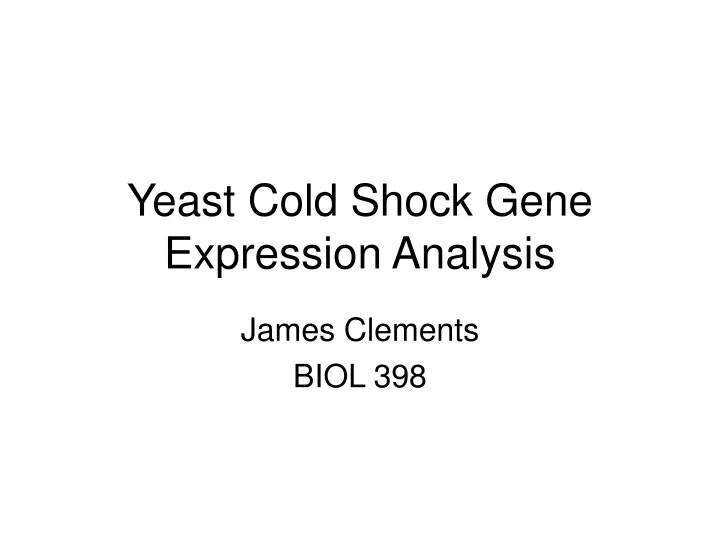 james clements biol 398