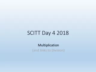 SCITT Day 4 2018