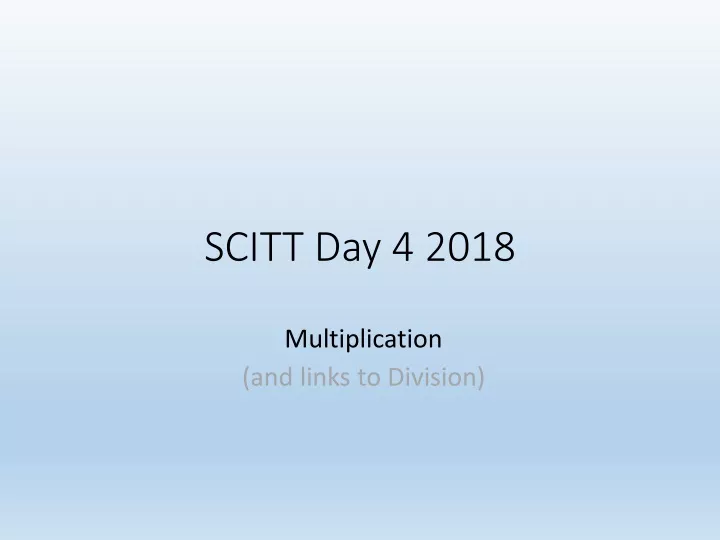 scitt day 4 2018