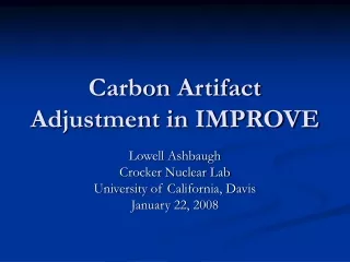 Carbon Artifact Adjustment in IMPROVE