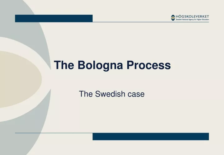 the bologna process