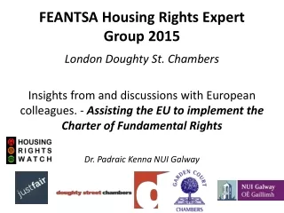 FEANTSA Housing Rights Expert Group 2015