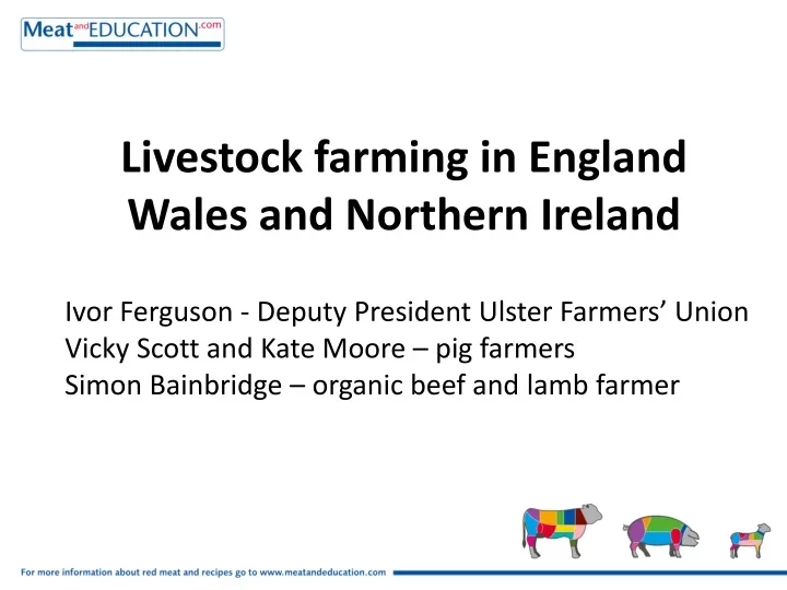 livestock farming in england wales and northern