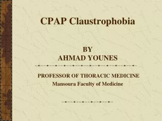 CPAP Claustrophobia