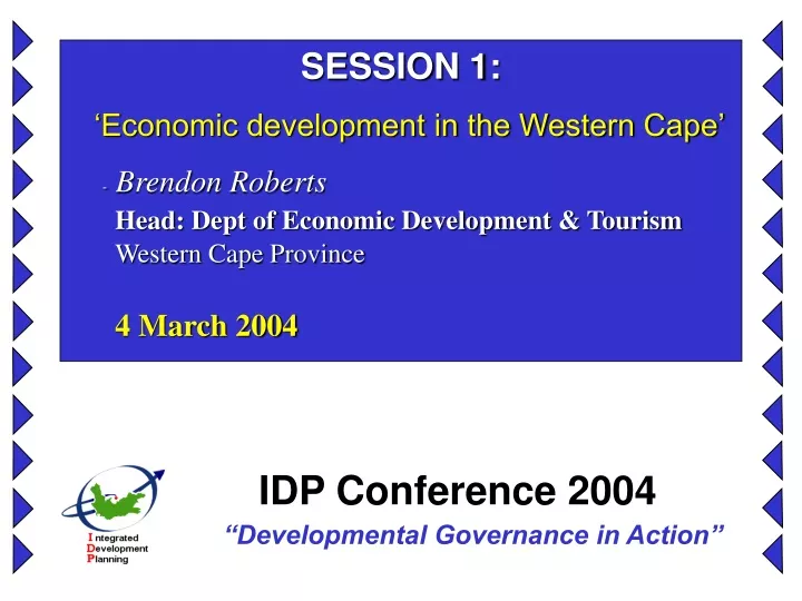 session 1 economic development in the western