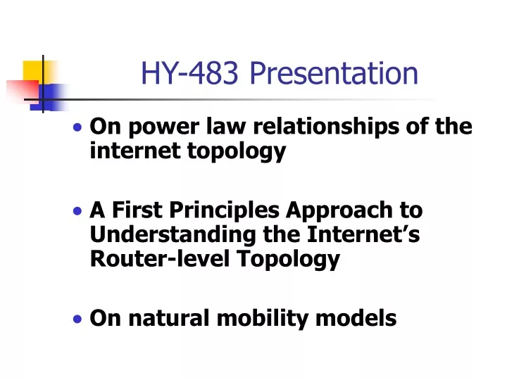 hy 483 presentation