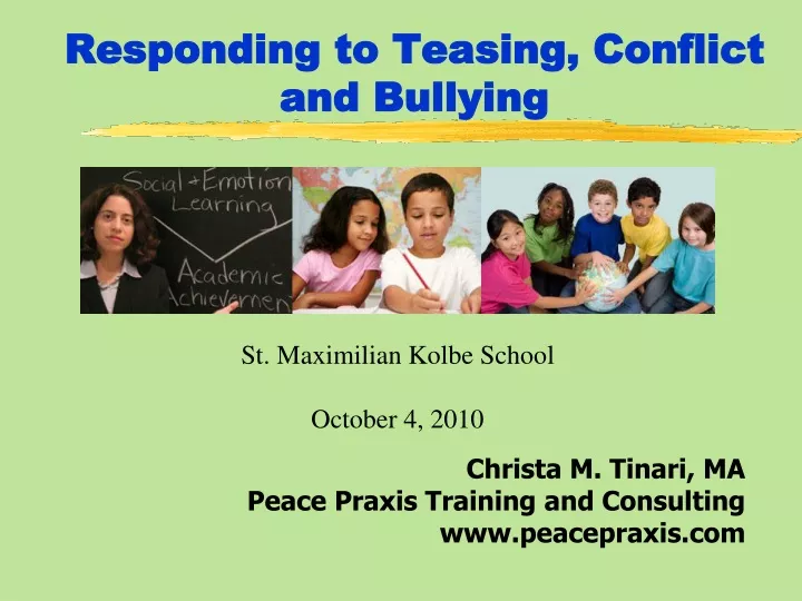 responding to teasing conflict and bullying