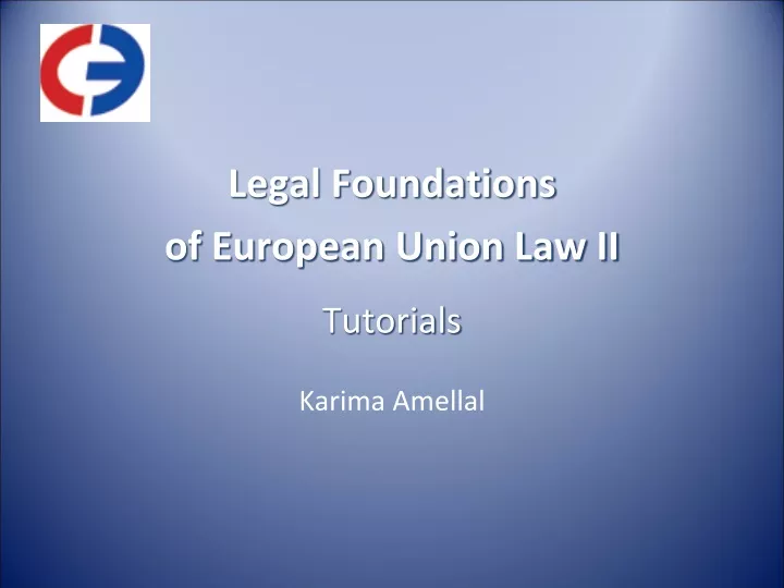 legal foundations of european union