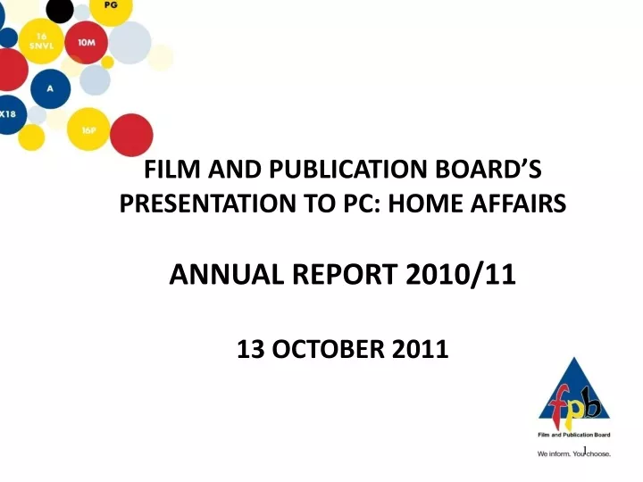film and publication board s presentation