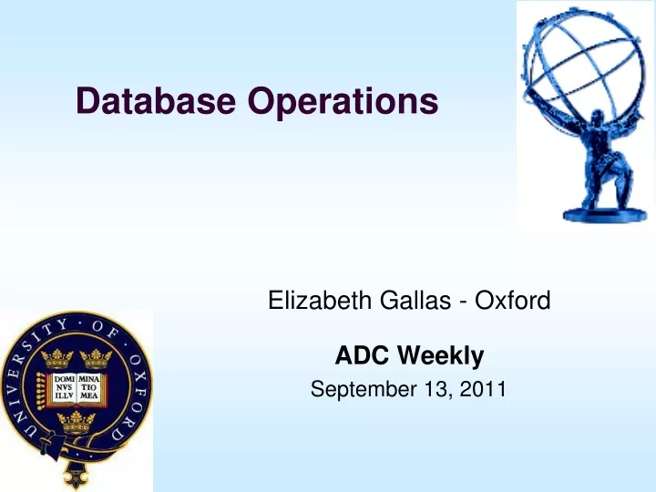 database operations