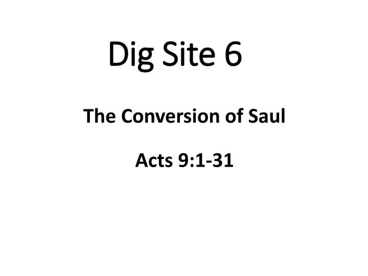 dig site 6