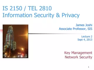 IS 2150 / TEL 2810 Information Security &amp; Privacy