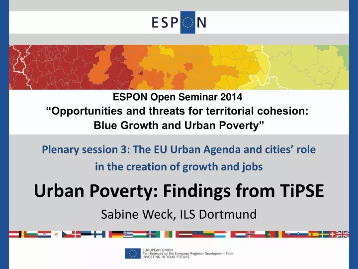 plenary session 3 the eu urban agenda and cities