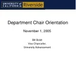 Department Chair Orientation - slide 1