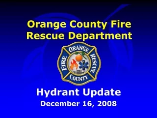 Orange County Fire Rescue Department