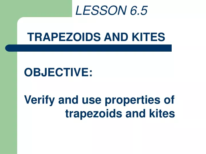 lesson 6 5 trapezoids and kites