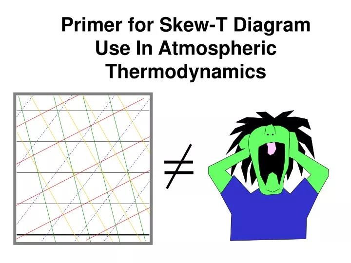 primer for skew t diagram use in atmospheric thermodynamics