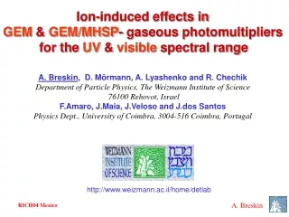 Ion-induced effects in  GEM  &amp;  GEM/MHSP - gaseous photomultipliers
