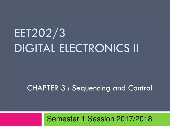 eet202 3 digital electronics ii