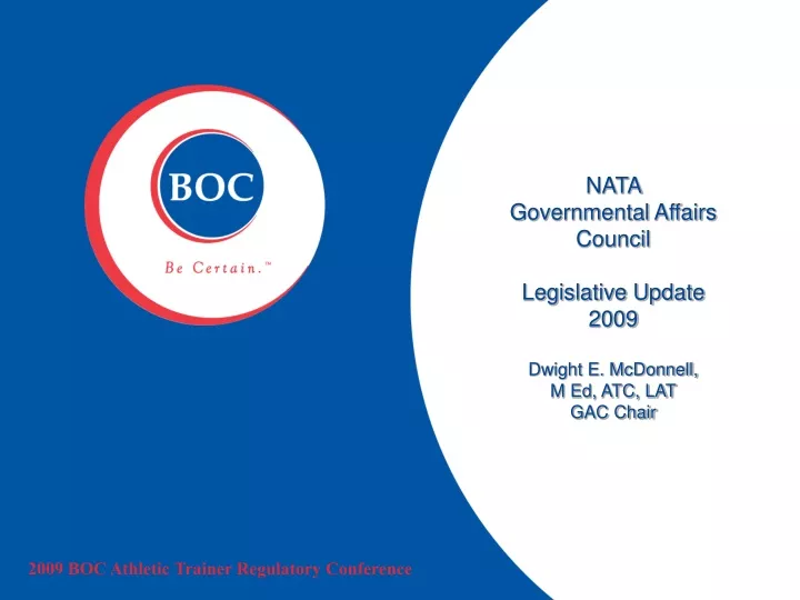 nata governmental affairs council legislative