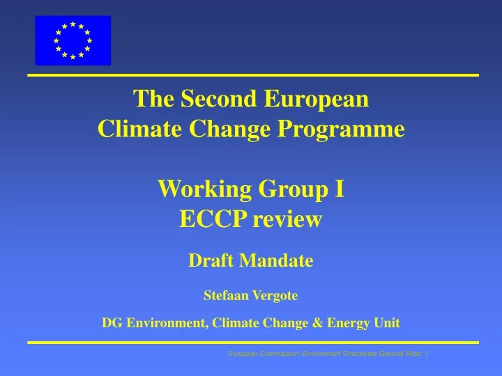 the second european climate change programme