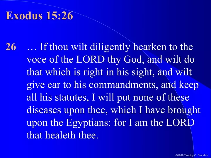 exodus 15 26 26 if thou wilt diligently hearken