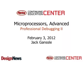 Microprocessors, Advanced Professional Debugging II