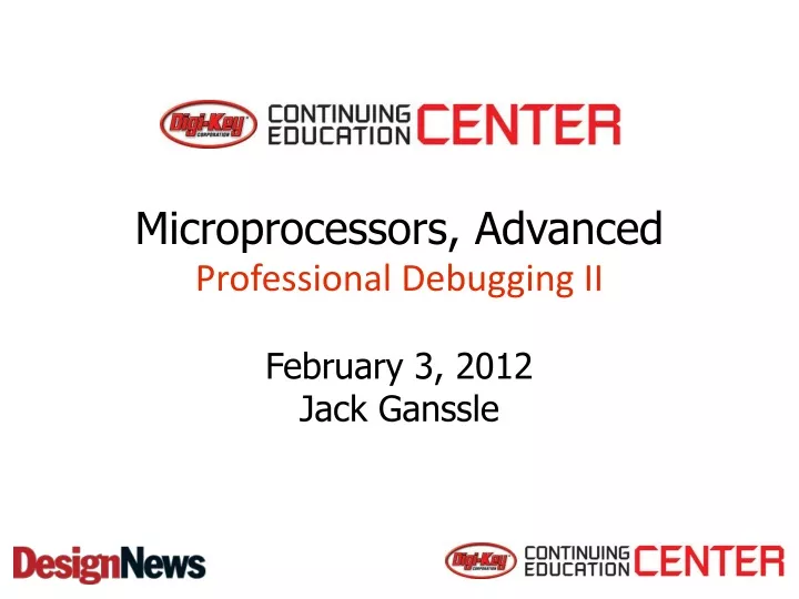 microprocessors advanced professional debugging ii