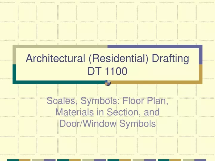 architectural residential drafting dt 1100