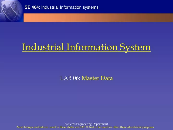 industrial information system