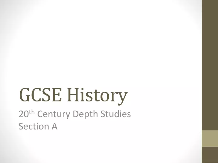 gcse history
