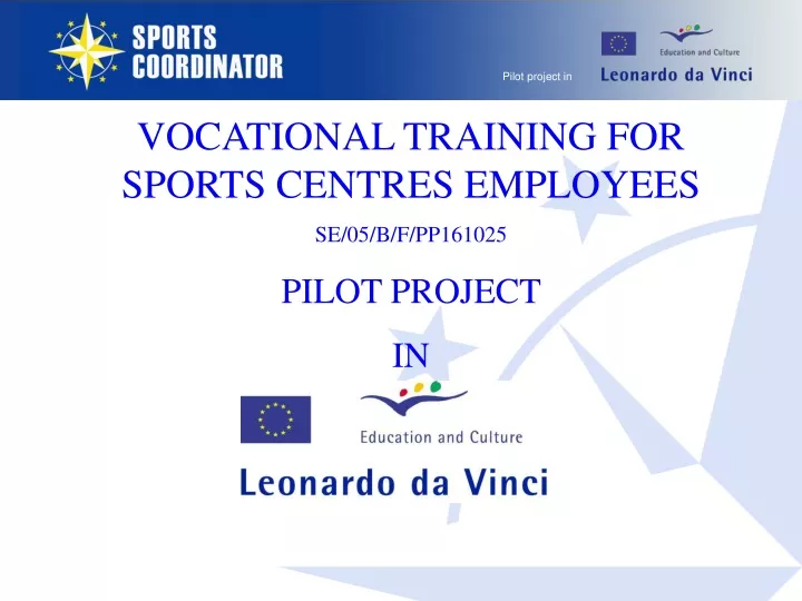 vocational training for sports centres employees