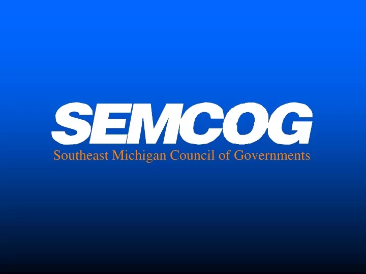 southeast michigan council of governments