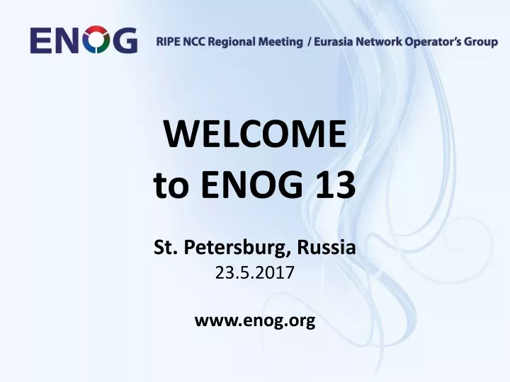 welcome to enog 1 3 st petersburg russia
