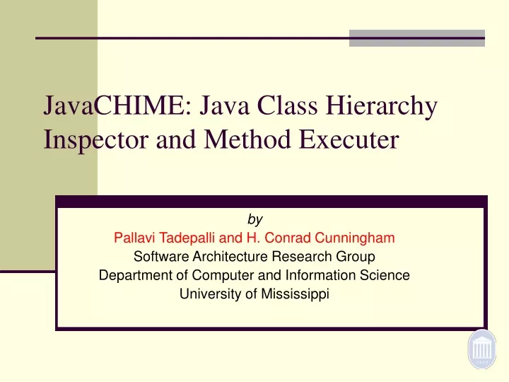 javachime java class hierarchy inspector and method executer