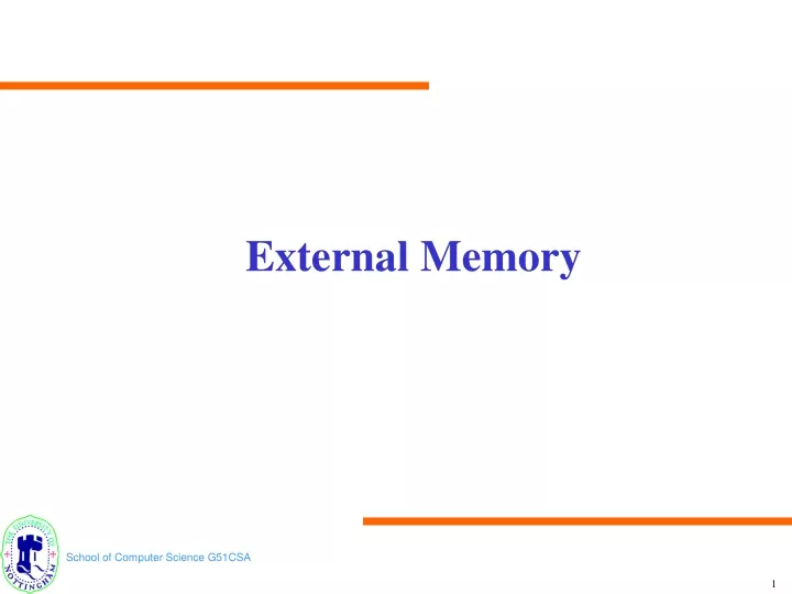 external memory