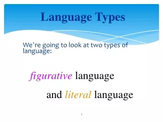 Language Types