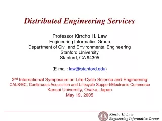 Distributed Engineering Services