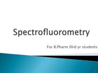 Spectrofluorometry