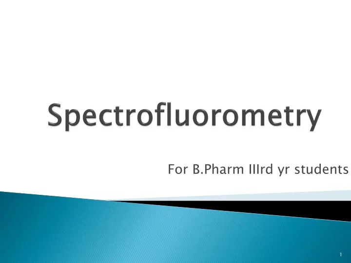 spectrofluorometry