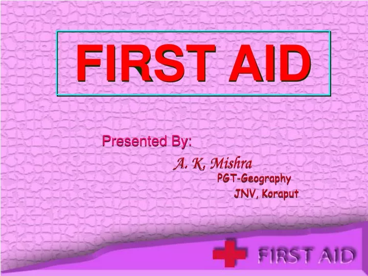 first aid