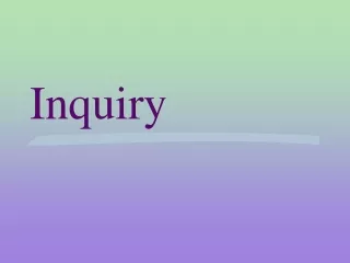 Inquiry