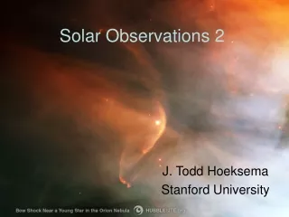 Solar Observations 2
