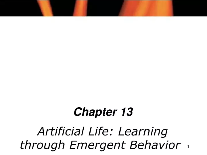 chapter 13 artificial life learning through