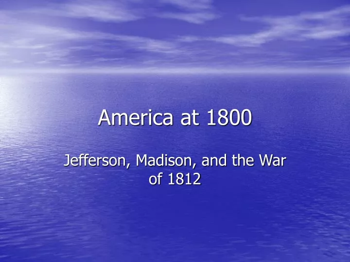 america at 1800