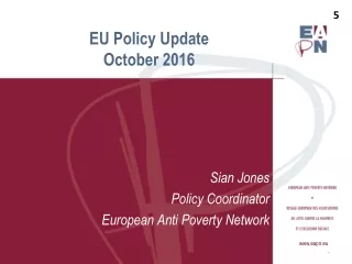 EU Policy Update  October 2016