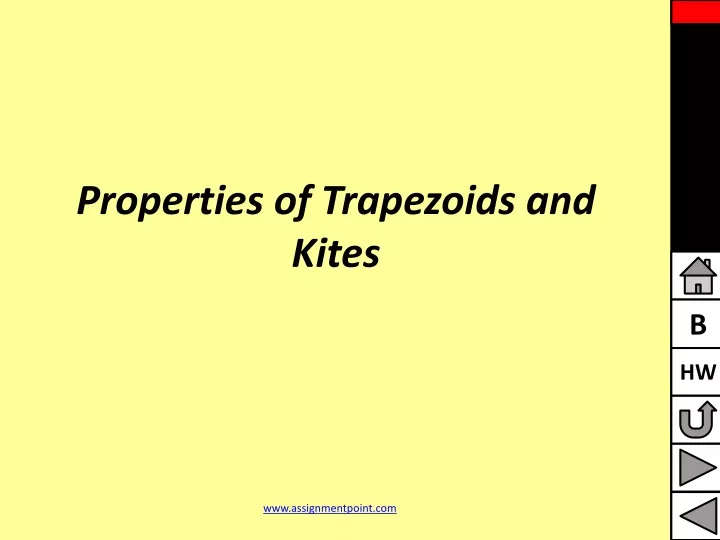 properties of trapezoids and kites