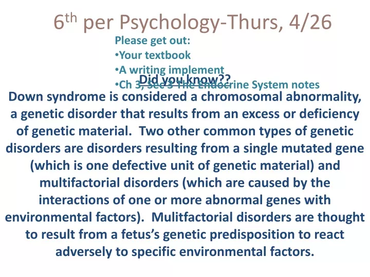 6 th per psychology thurs 4 26