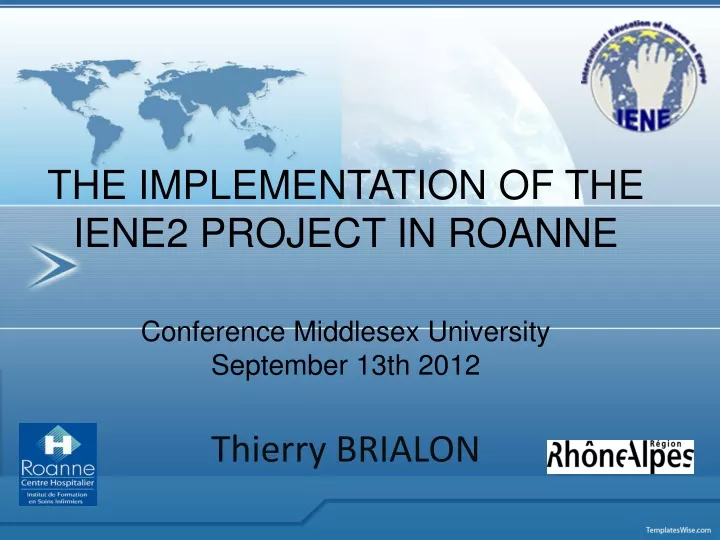 the implementation of the iene2 project in roanne