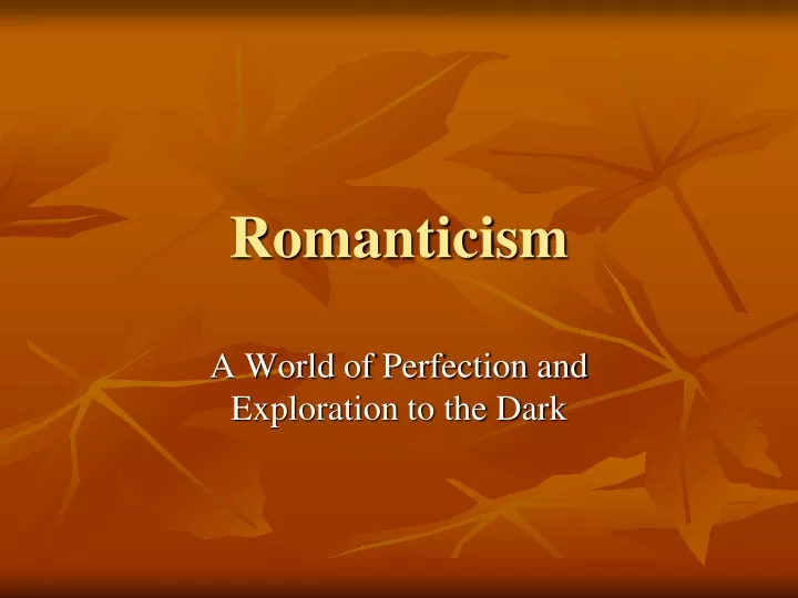 romanticism